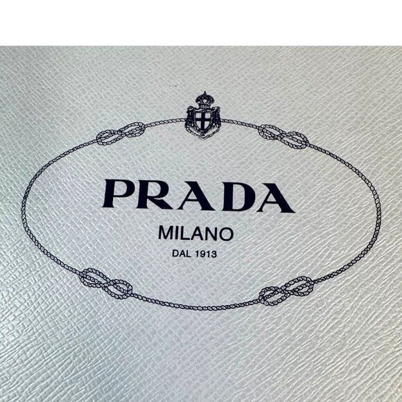 Prada Milano Designer Empty Shoe Box 12x8x5 Authentic Storage Gift Organization - Picture 3 of 10